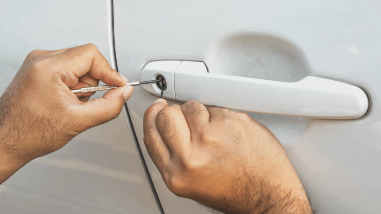 How do locksmiths open car doors